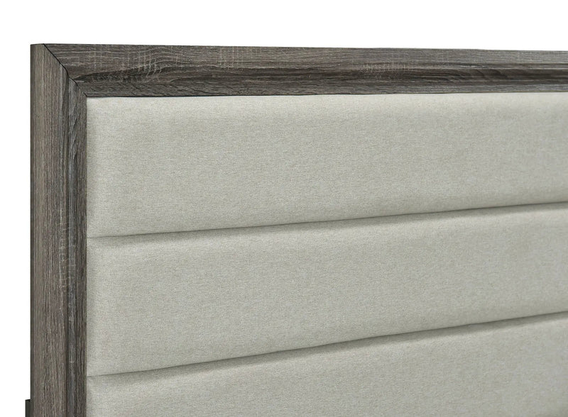 Wright 52-inch Upholstered Queen Bed Brown Oak by Unique Piece Furniture