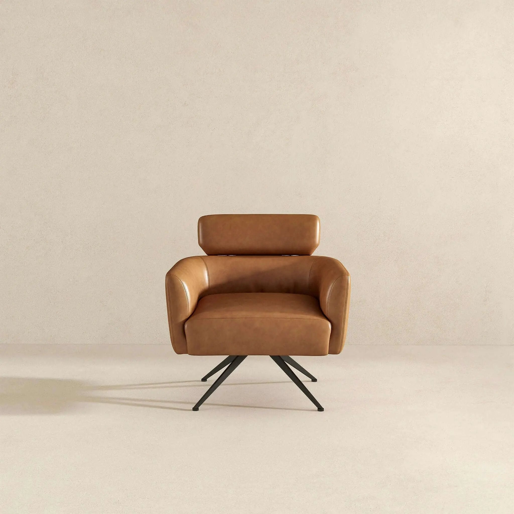 Camila Genuine Leather Lounge Chair by HouseOfZazla