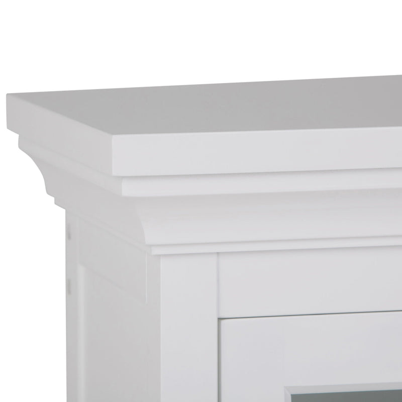Avington 2 Door Wall Cabinet with Cubbies - Pure White, photo 5 of 8