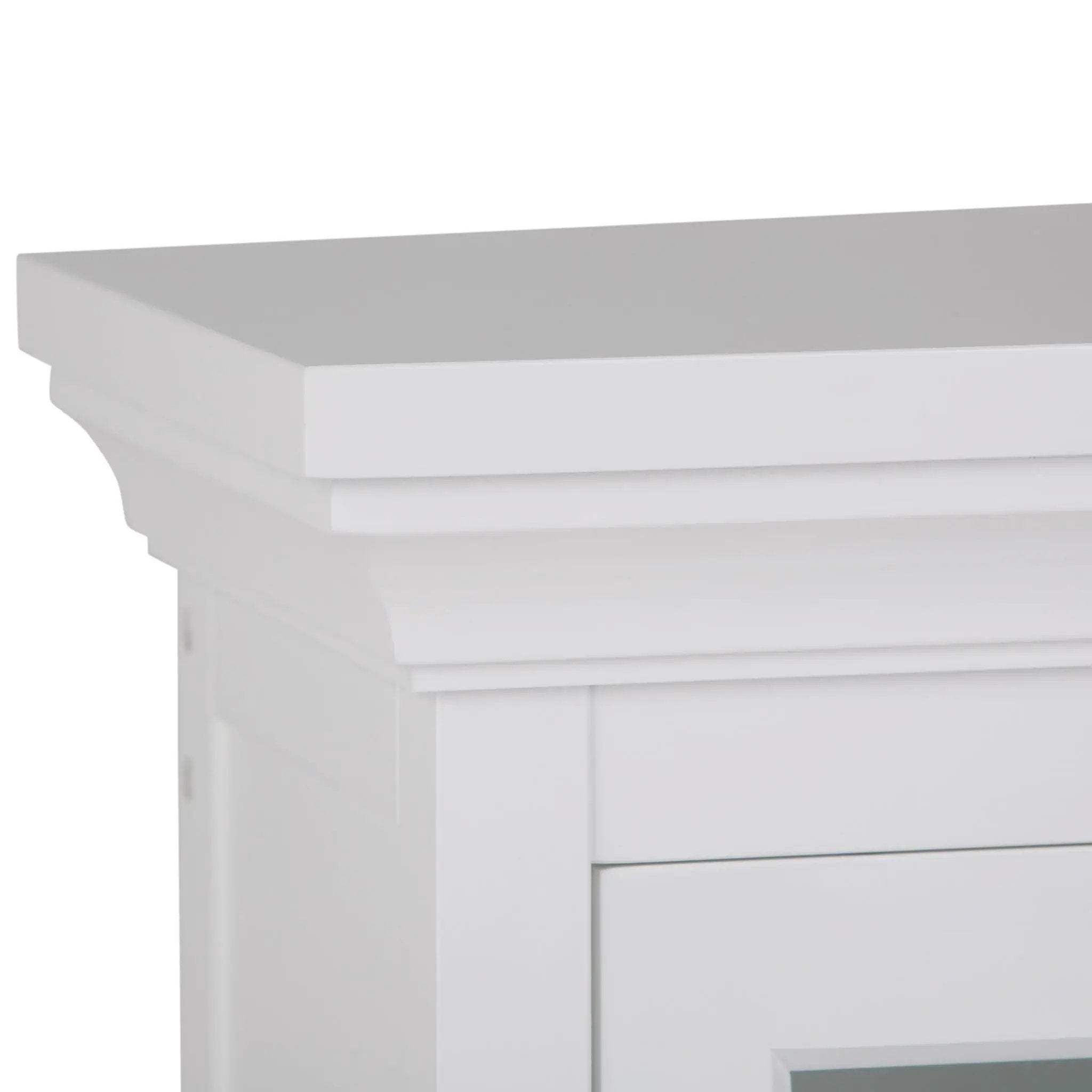 Avington - 2 Door Wall Cabinet With Cubbies - Pure White by HouseOfZazla