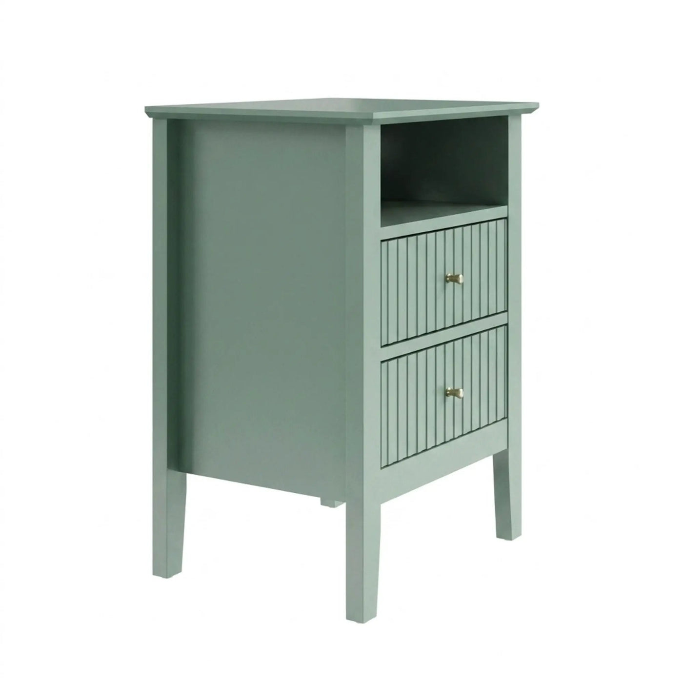 Fluted Nightstand With 2 Drawers by HouseOfZazla