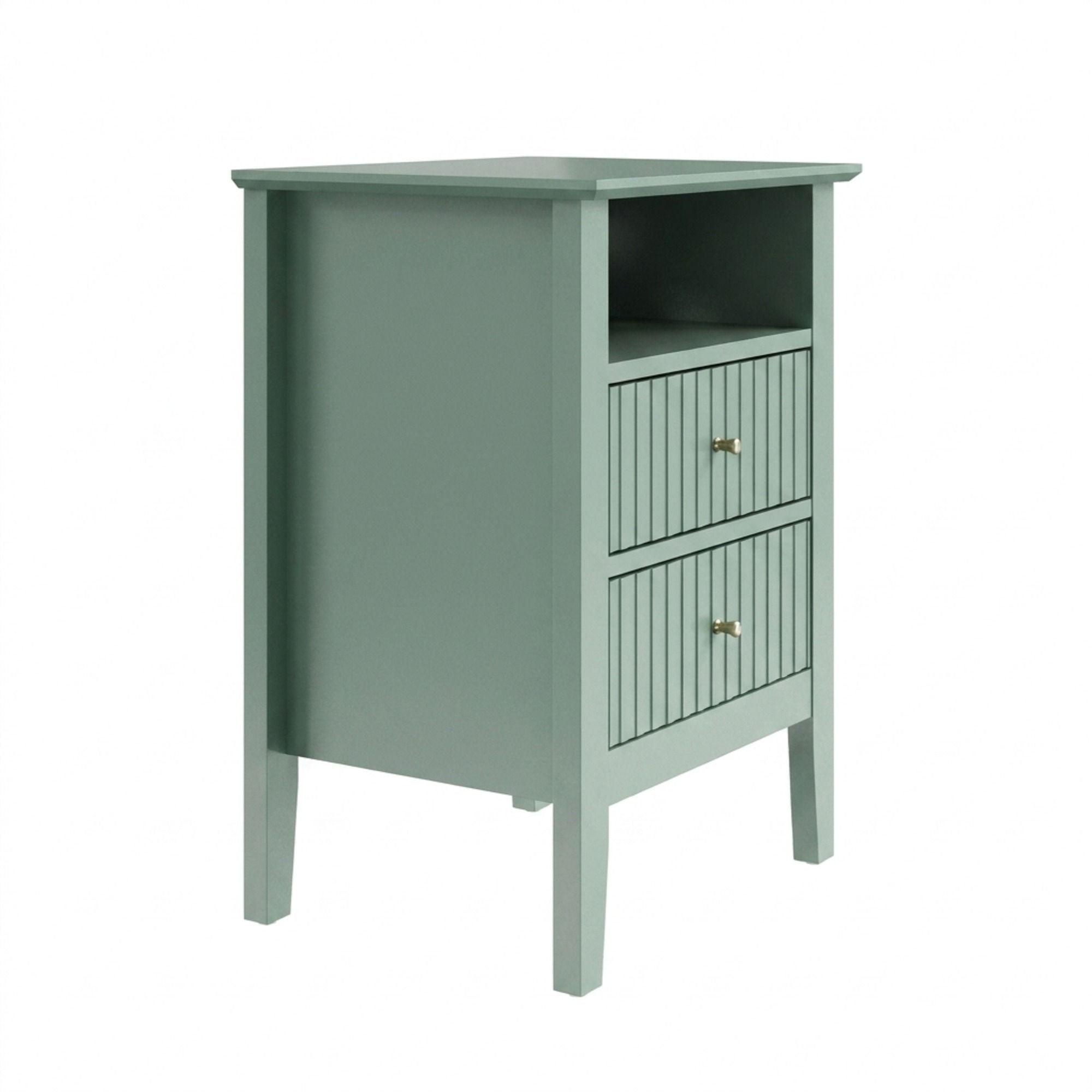 Fluted Nightstand With 2 Drawers by HouseOfZazla