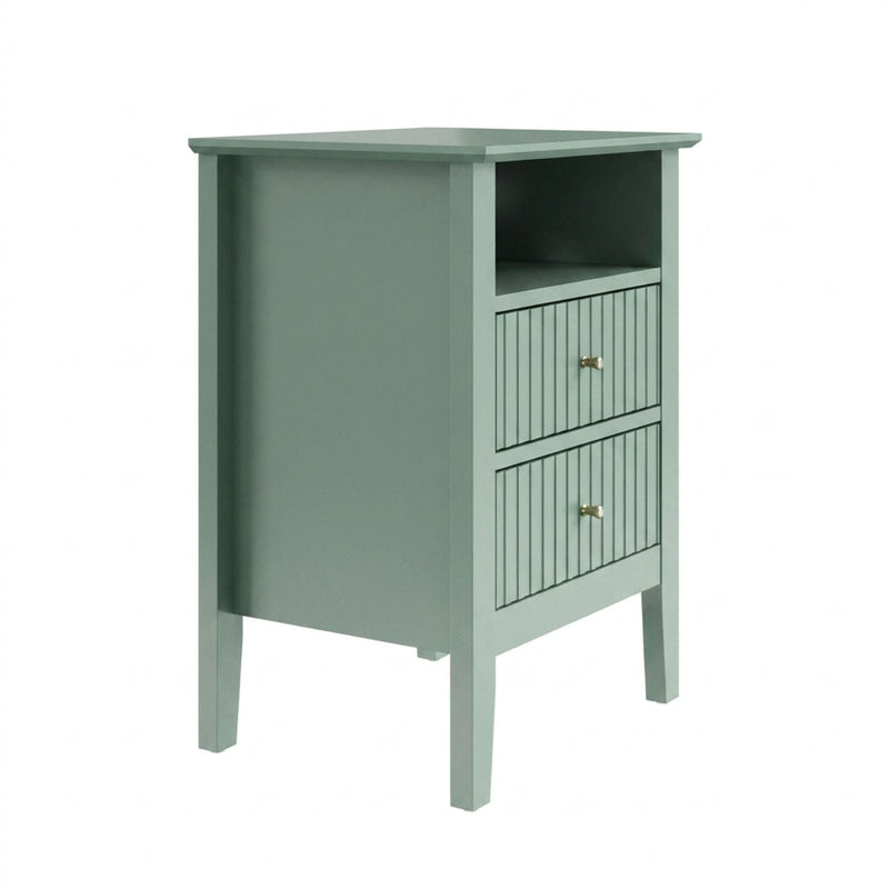 Fluted Nightstand With 2 Drawers by HouseOfZazla