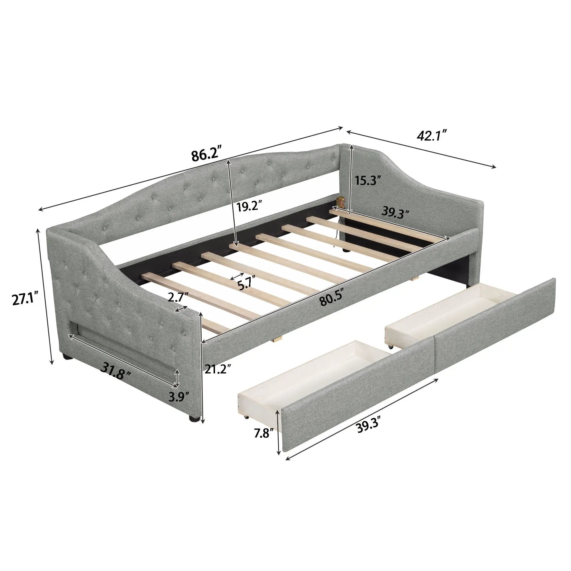 Daybed With LED Belt by Unique Piece Furniture