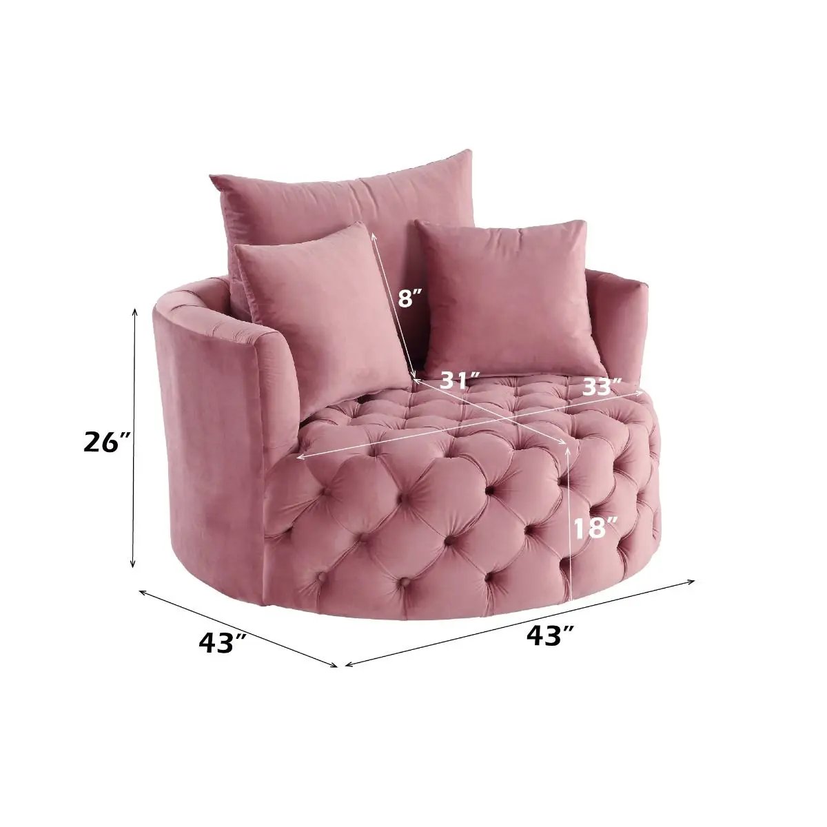 Zunyas - Accent Chair w/Swivel by Unique Piece Furniture