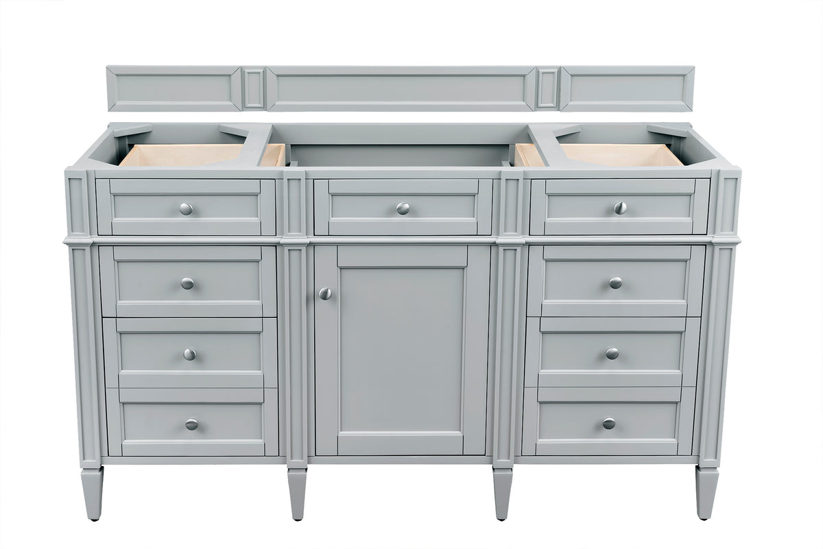 James Martin Brittany 60" Single Bathroom Vanity, Urban Gray, cabinet without a countertop