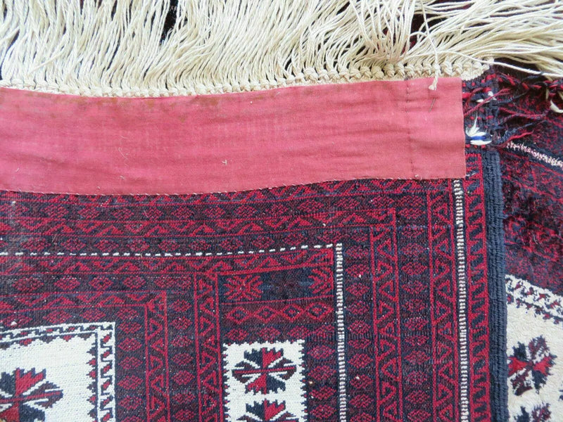 3' X 5' Handmade Fine Knotted Balouch Turkoman Prayer Silk Wool Rug by Jewel Rugs