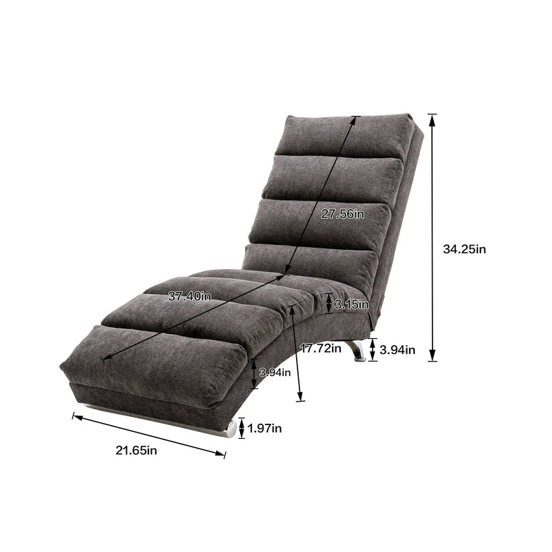 Massage Chaise Lounge Indoor With Remote Control, Ergonomic Electric Massage Lounger by Unique Piece Furniture