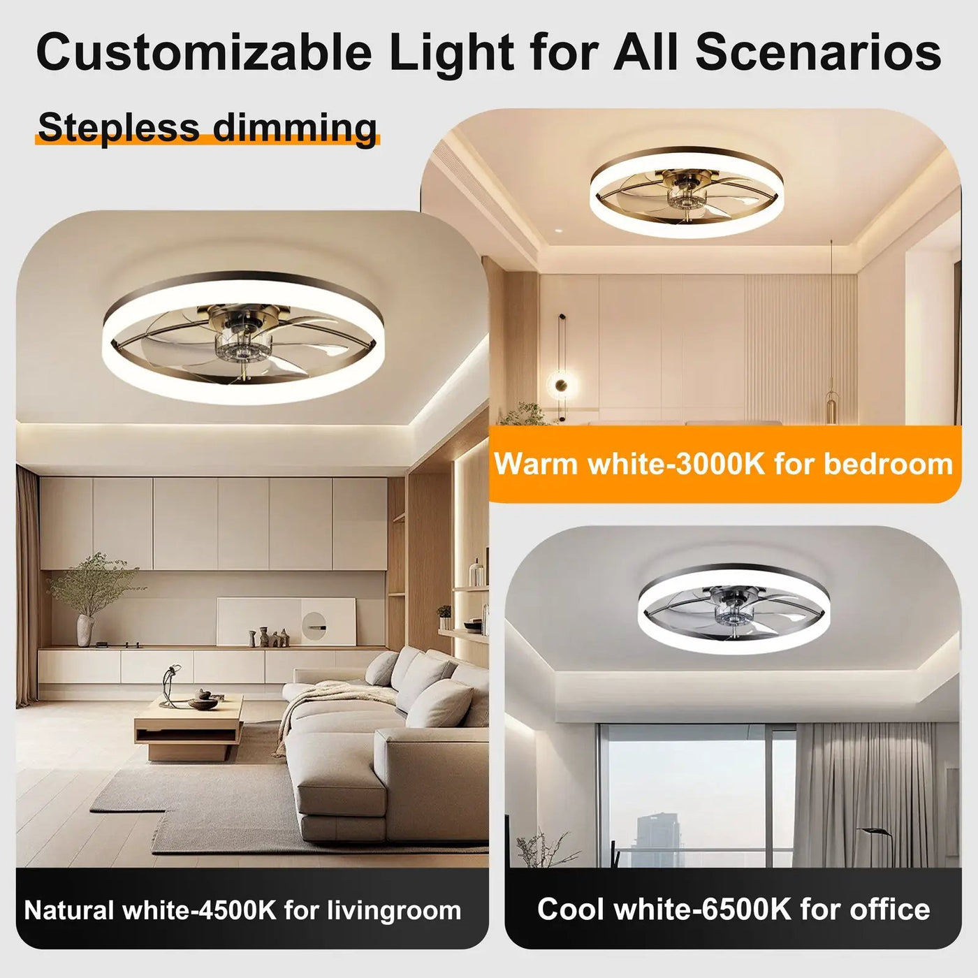 Ultra-Thin Modern LED Ceiling Fan by HouseOfZazla