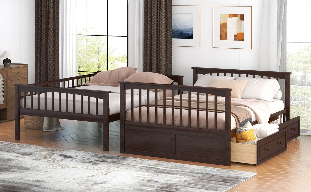 Bunk Bed With Drawers, Convertible Design, photo 12 of 28
