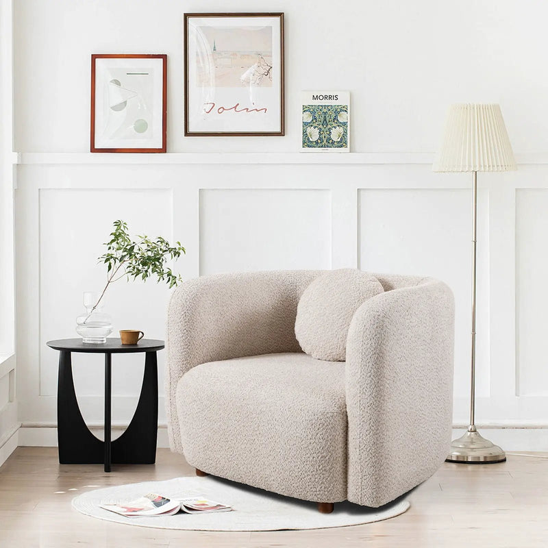 Japandi Style Accent Square Chair by Unique Piece Furniture