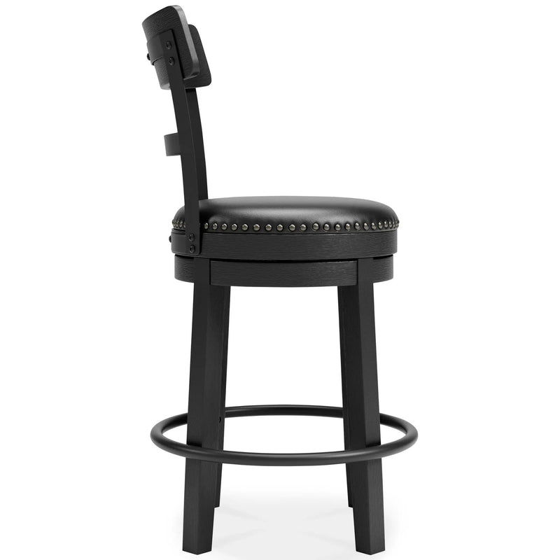 Valebeck - Full Back Swivel Stool by Unique Piece Furniture
