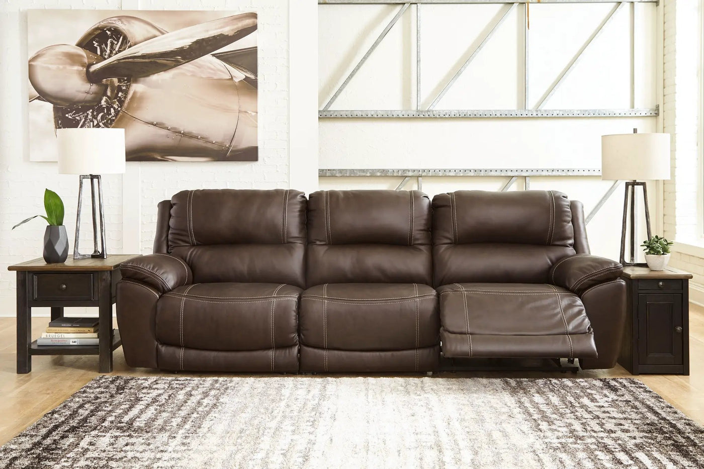 Dunleith - Power Reclining Sectional by Unique Piece Furniture