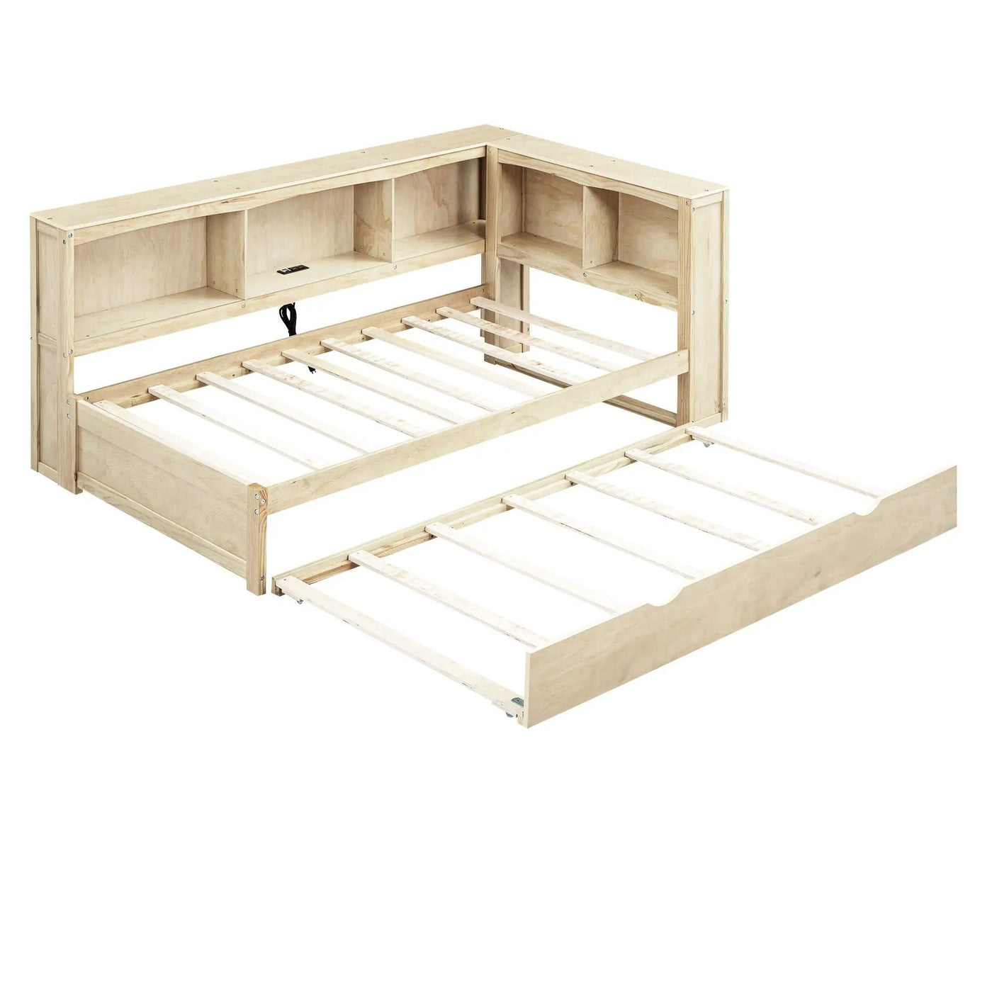 Daybed With Trundle, Storage Cabinets, USB Ports by HouseOfZazla