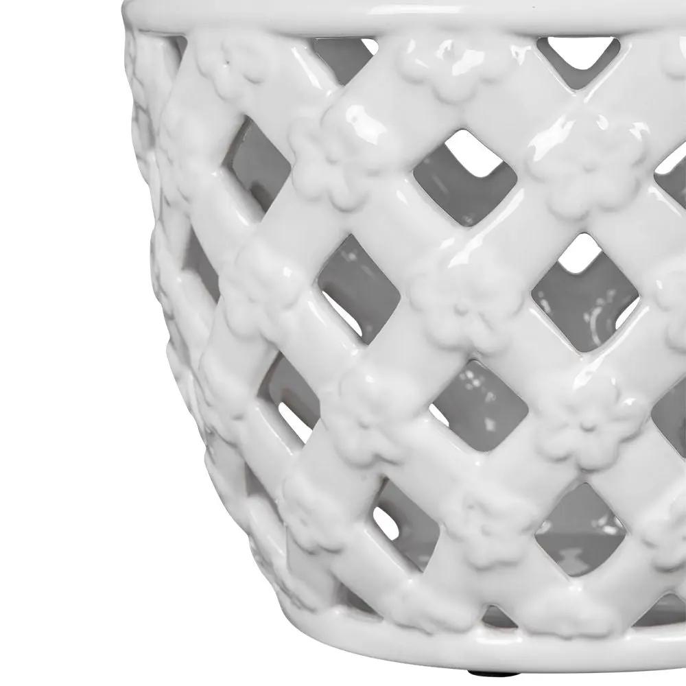 Ballas - Bird Lidded Jar - White by Unique Piece Furniture