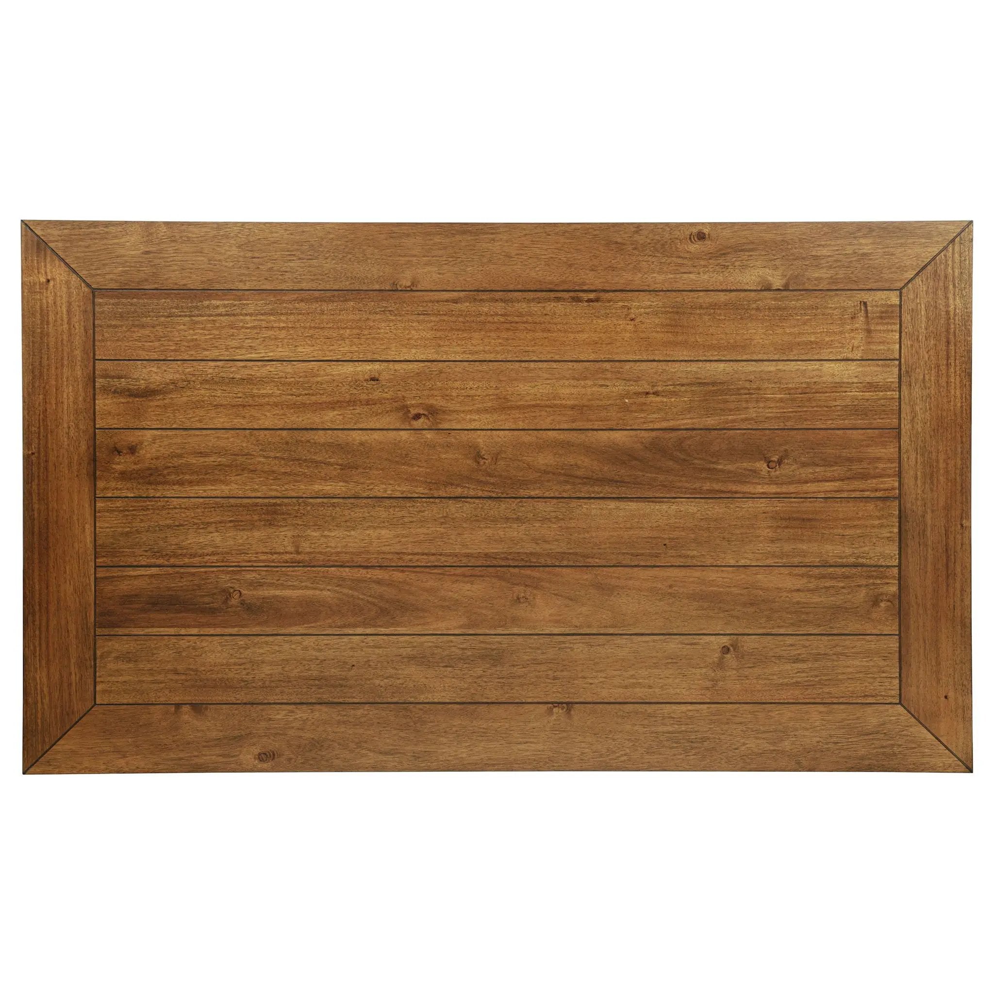 Atwood Rectangular Wood Dining Table Warm Brown by Unique Piece Furniture