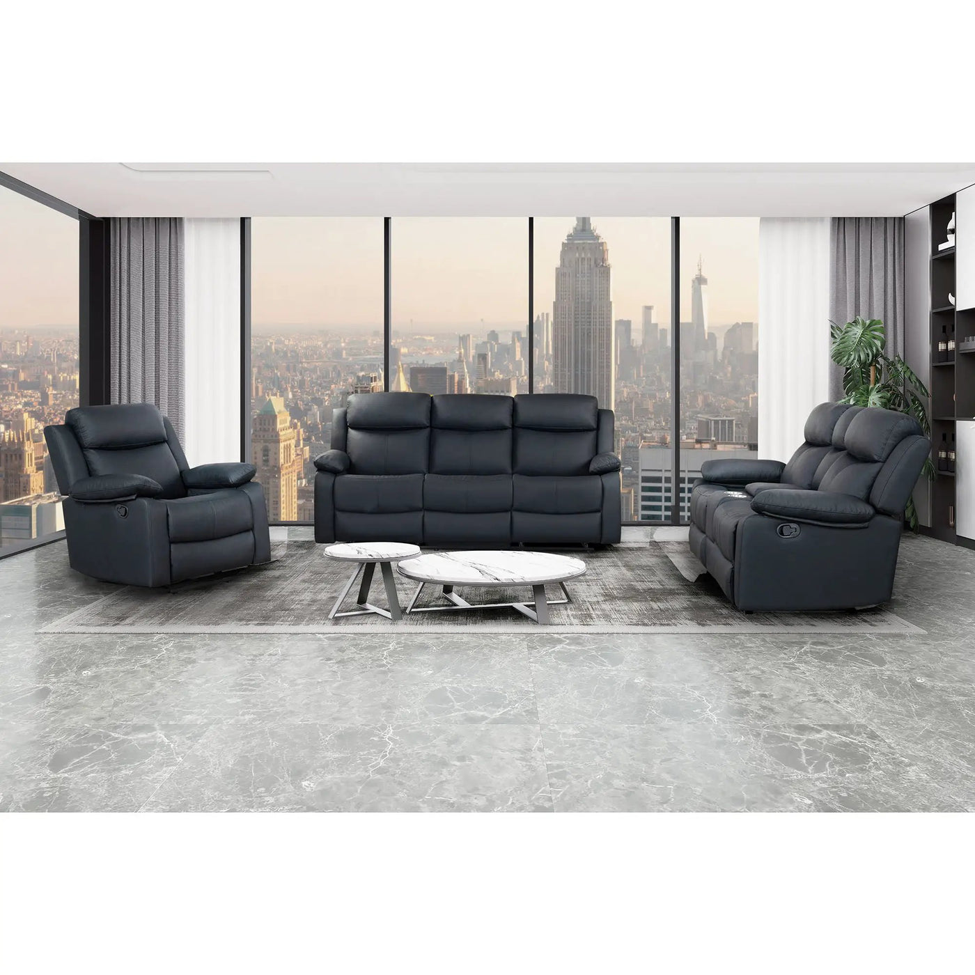 Blanche - Reclining Sofa With LED Lights by HouseOfZazla
