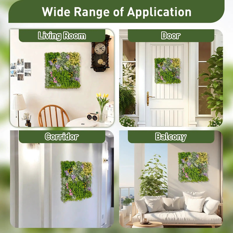 20" x 20" 3D Hanging Succulents with 10 Types of Mixed Faux Plants for Balcony Home by DirectDeals