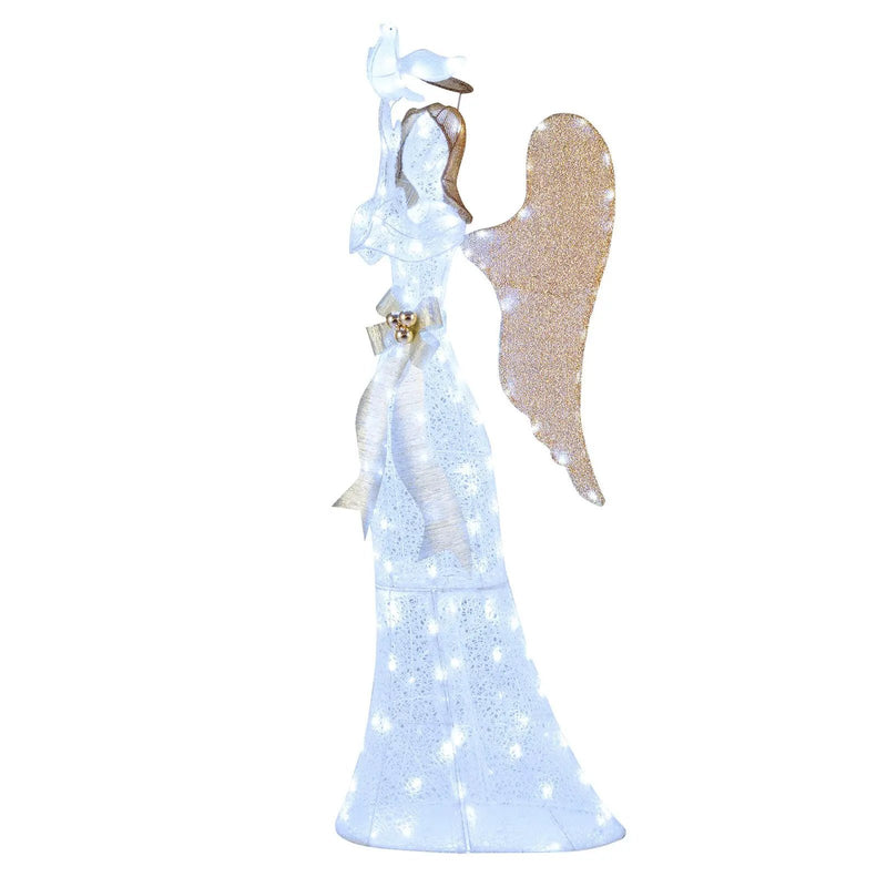 3D Lighted Angel Christmas Decoration 5.5 FT Halo Angel by DirectDeals