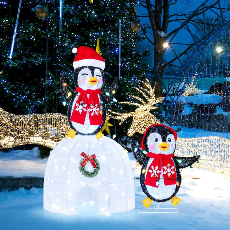 3D Pre-Lit Indoor Outdoor Xmas Holiday with 170 Cold-White LED Lights for Home by DirectDeals