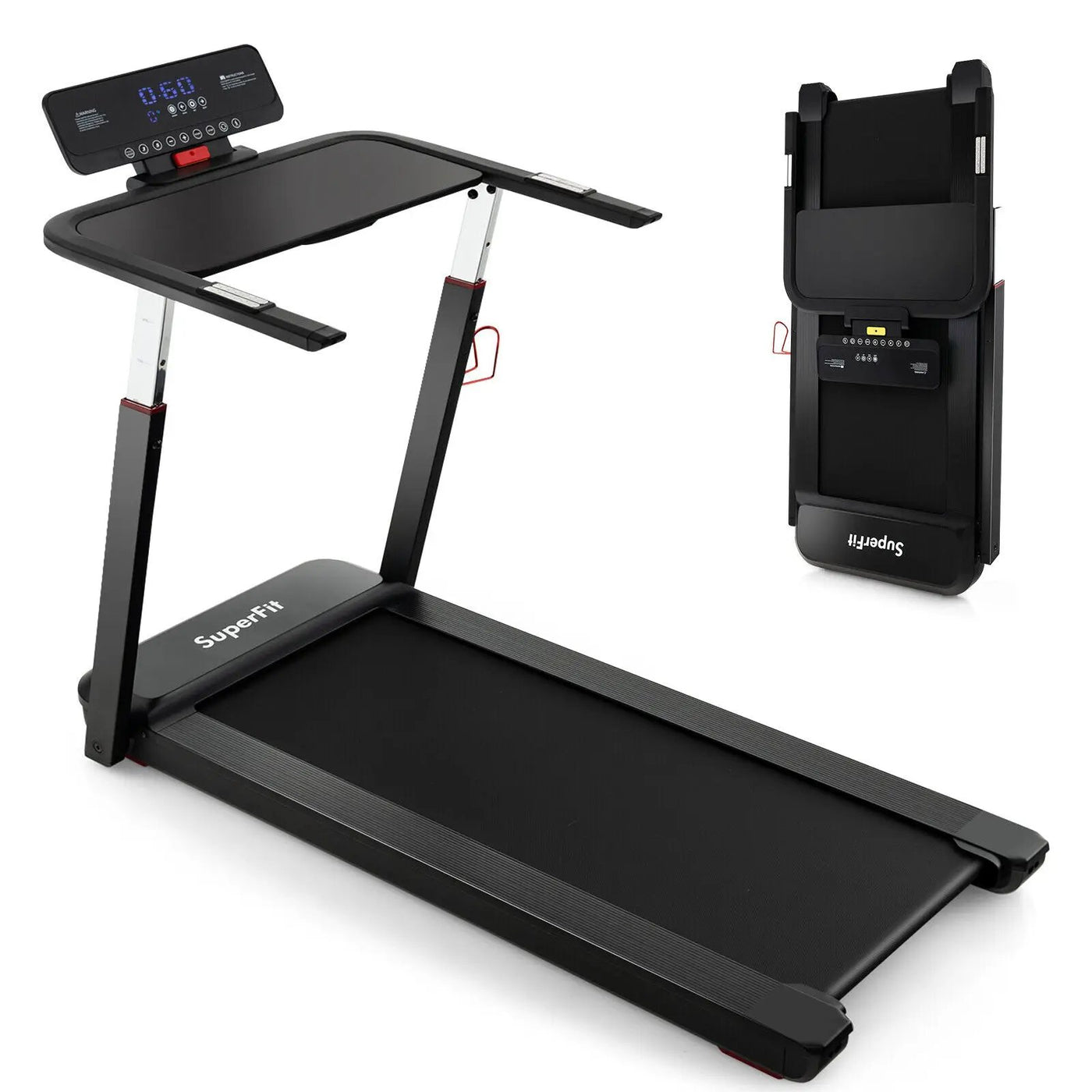 3HP Folding Treadmill with Adjustable Height and APP Control by DirectDeals