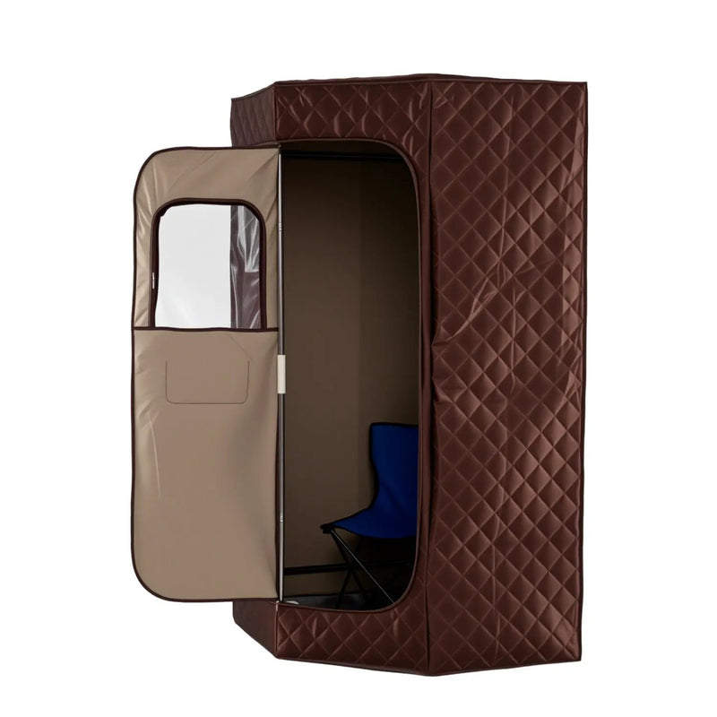 3L Portable Steam Sauna for Home Fast-Heat with 9-Level Remote Control and Folding Chair by DirectDeals