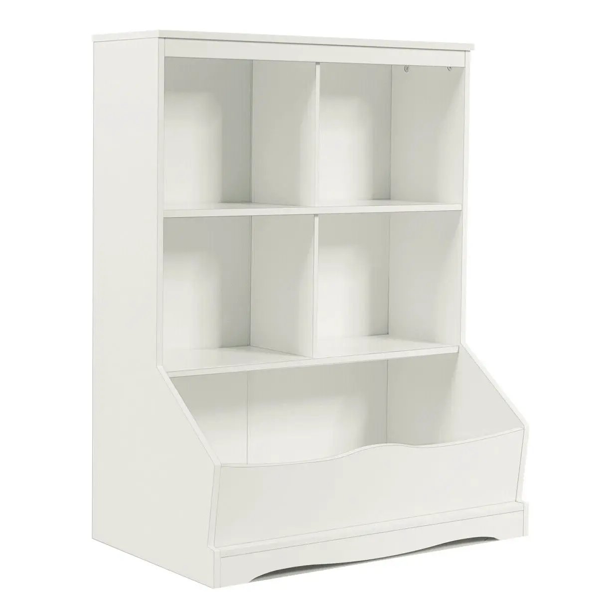 3-Tier Children's Multi-Functional Bookcase Toy Storage Bin Floor Cabinet by DirectDeals