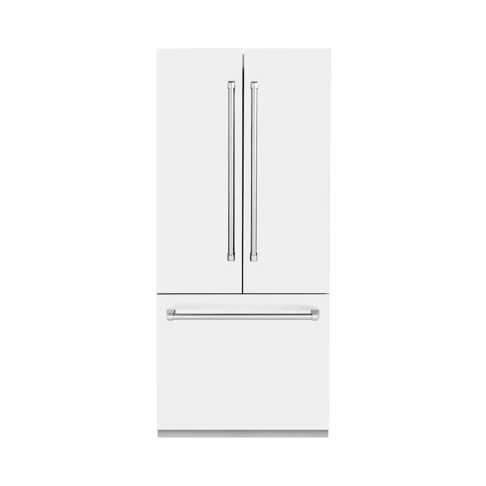 ZLINE 36" 19.6 cu. Ft. Panel Ready Built-In 3-Door French Door Refrigerator with Internal Water and Ice Dispenser RBIV-36 by Farmhouse Kitchen and Bath