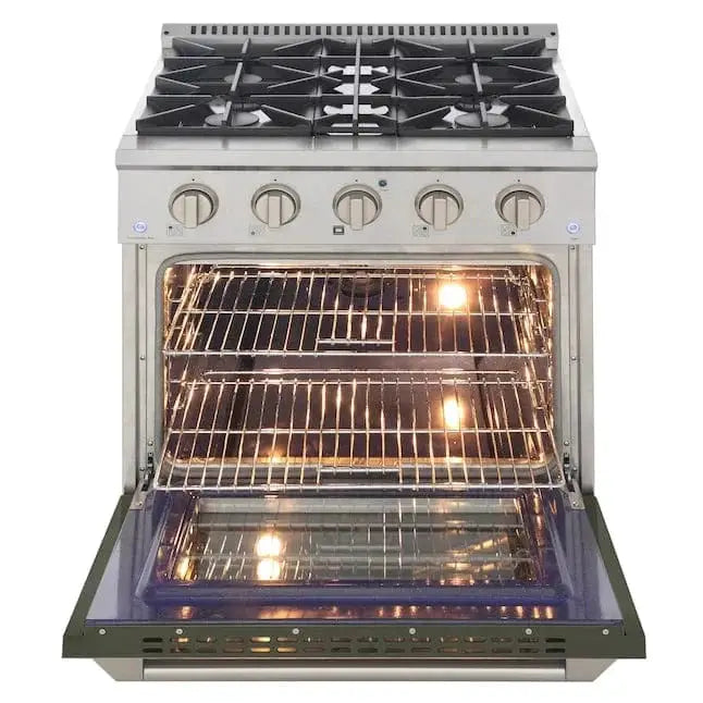 Kucht 30” Pro-Style Kitchen Dual Fuel Range - KDF302/LP-OG by Farmhouse Kitchen and Bath