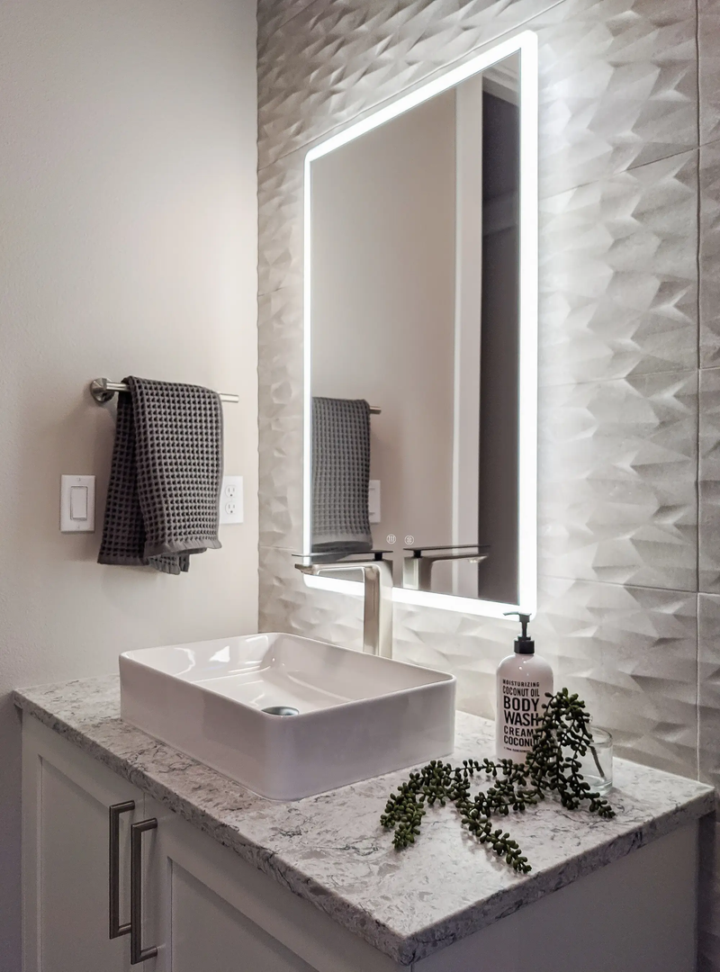 Zeek 24"x36" Backlit LED Rectangular Bathroom Wall Mirror MA2436 by ZEEK