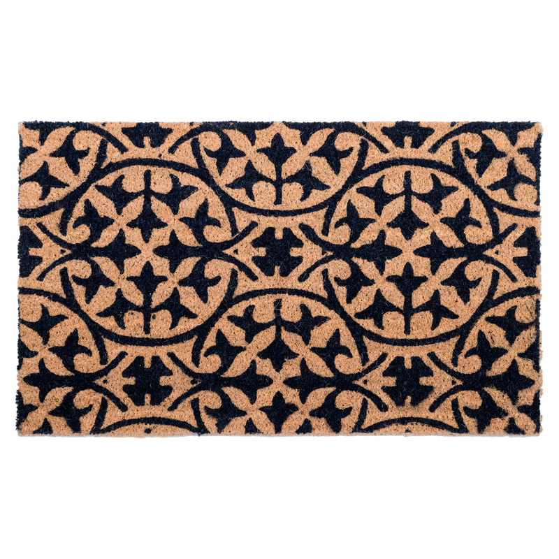 Blue Tile Coir Doormat by Fab Habitat