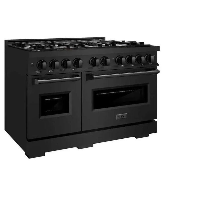 ZLINE 48" Classic Gas Range, Convection Gas Oven Black Stainless Steel, CGRB-48 by Farmhouse Kitchen and Bath