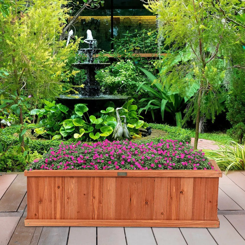 Wooden Decorative Planter Box for Garden Yard and Window by DirectDeals
