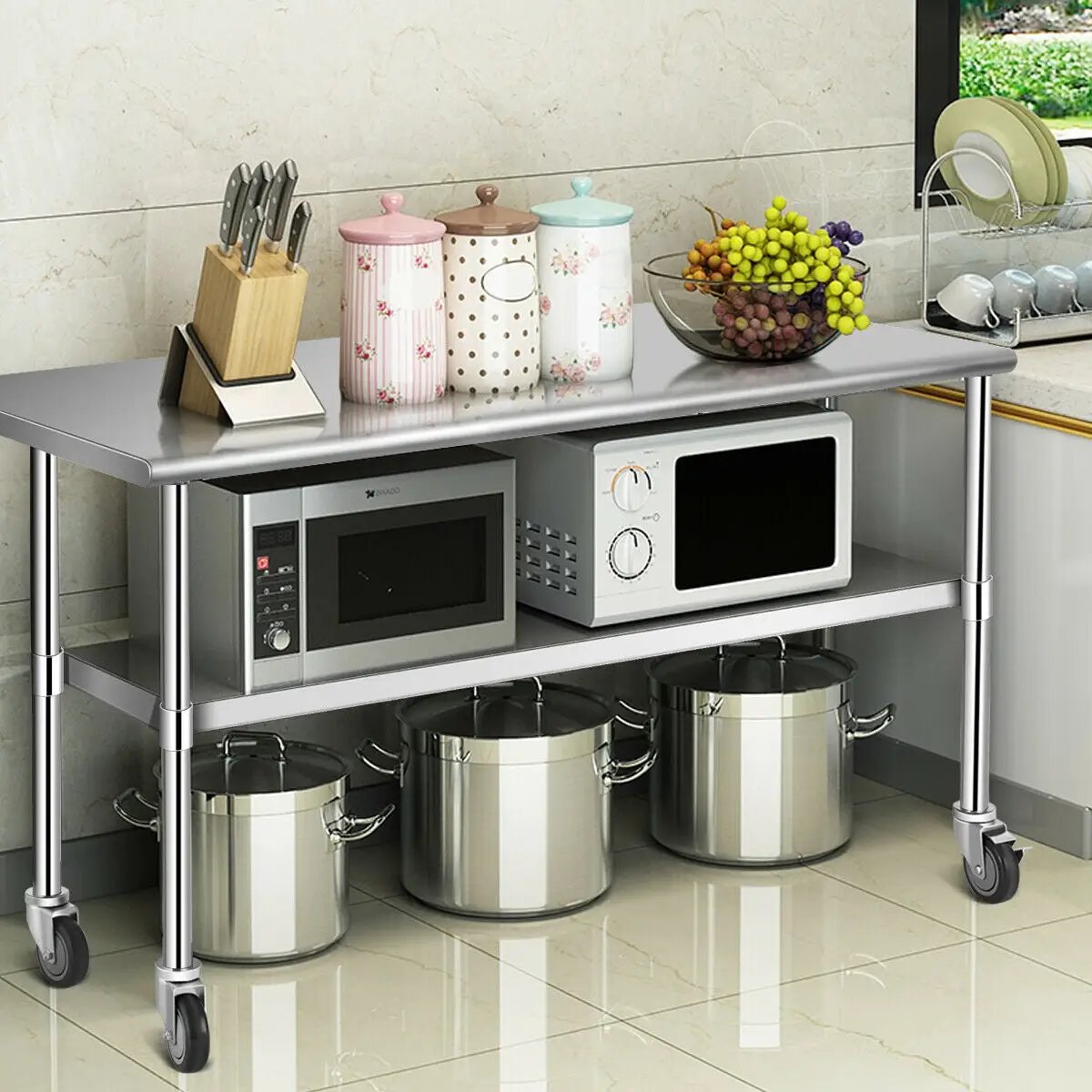Stainless Steel Commercial Kitchen Prep & Work Table by DirectDeals