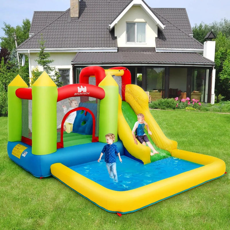 Inflatable Bounce House Water Slide Jump Bouncer without Blower by DirectDeals