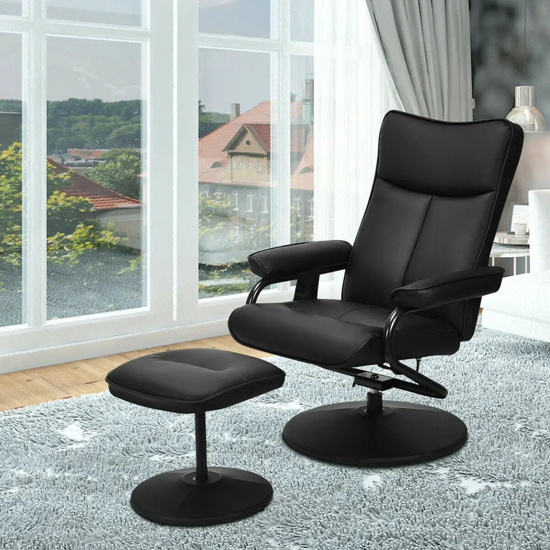 Electric Massage Recliner Chair with Ottoman and Remote Control by DirectDeals