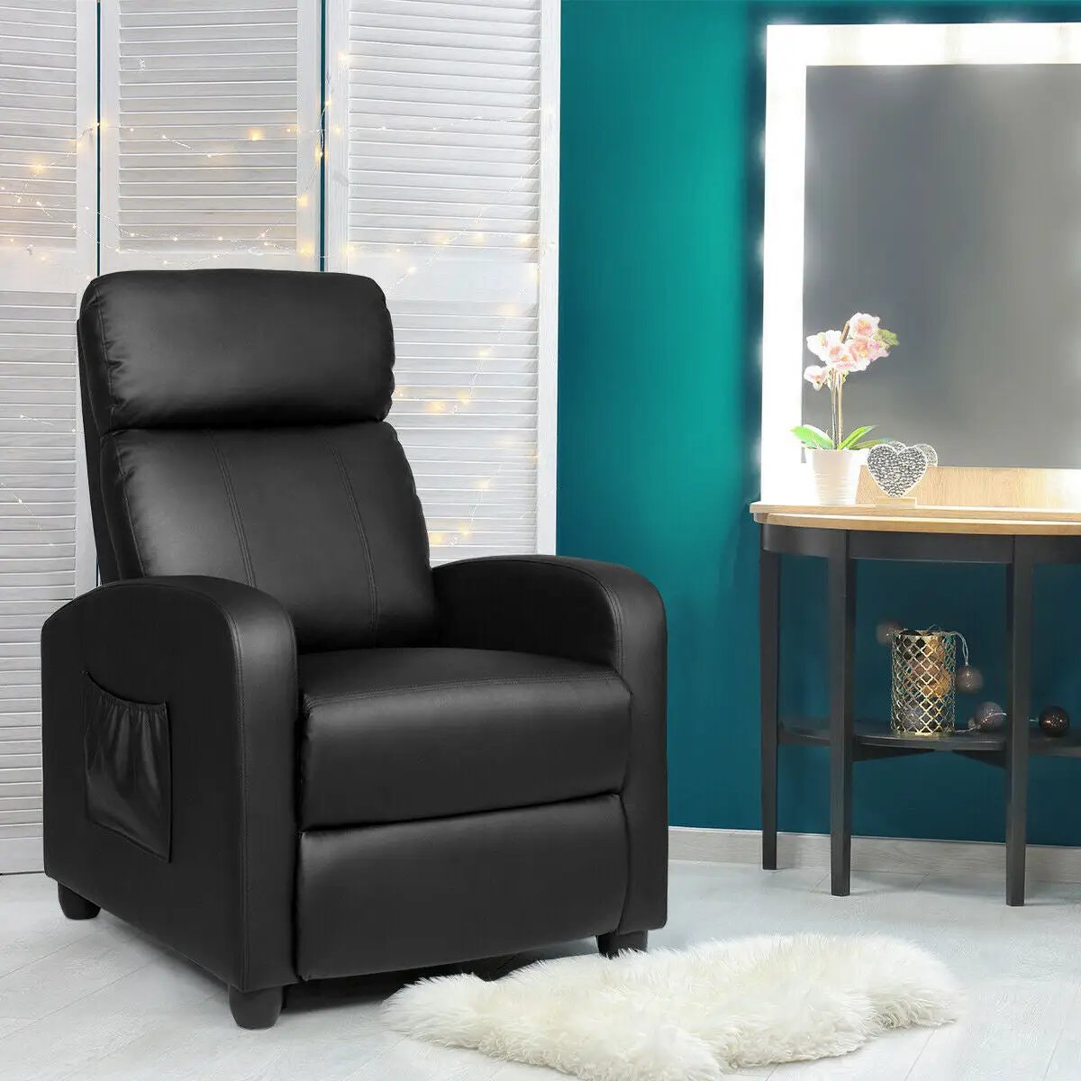 Recliner Sofa Wingback Chair with Massage Function by DirectDeals