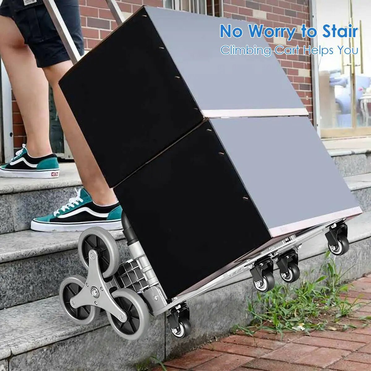 Portable Folding Stair Climbing Hand Truck by DirectDeals