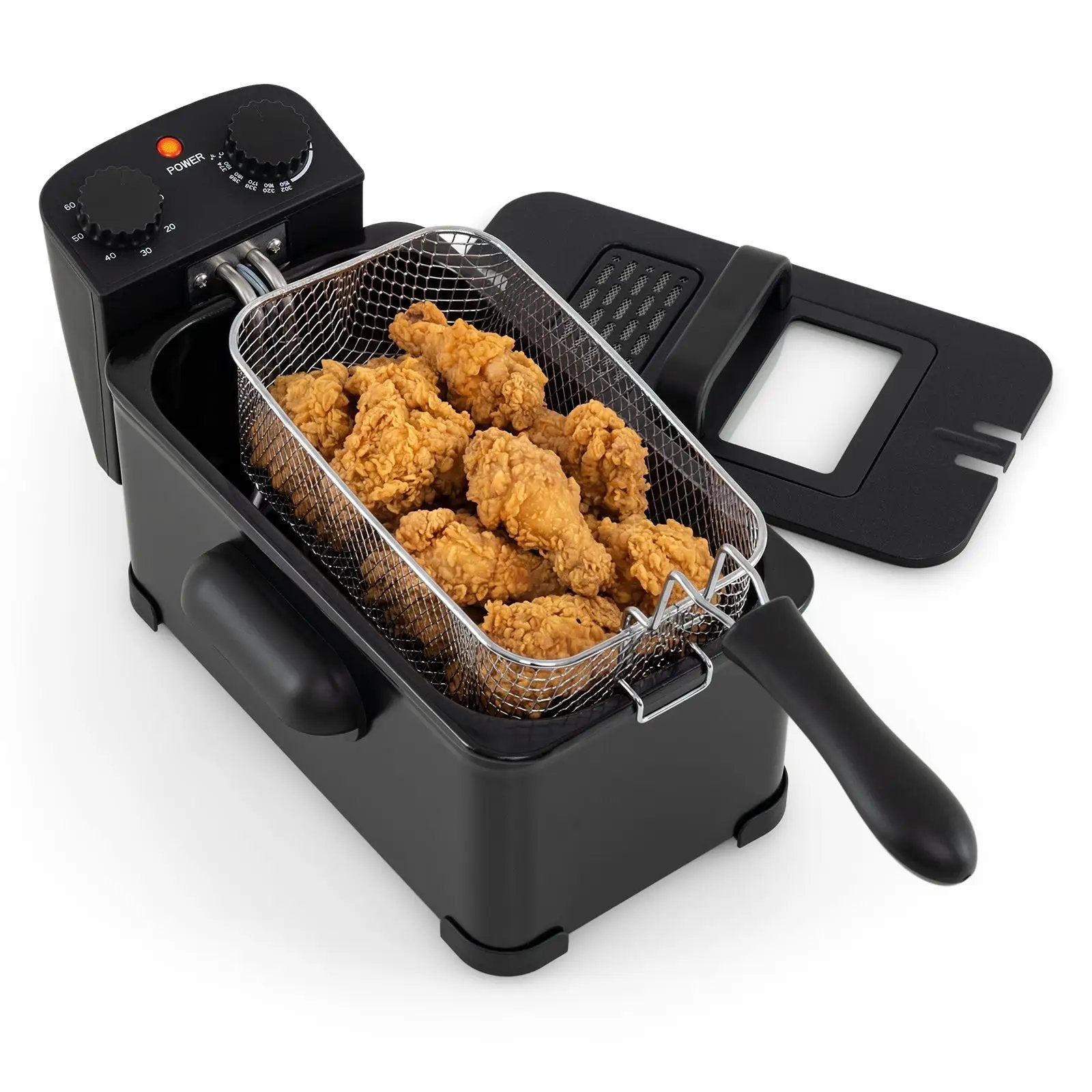 3.2 Quart Electric Stainless Steel Deep Fryer with Timer by DirectDeals