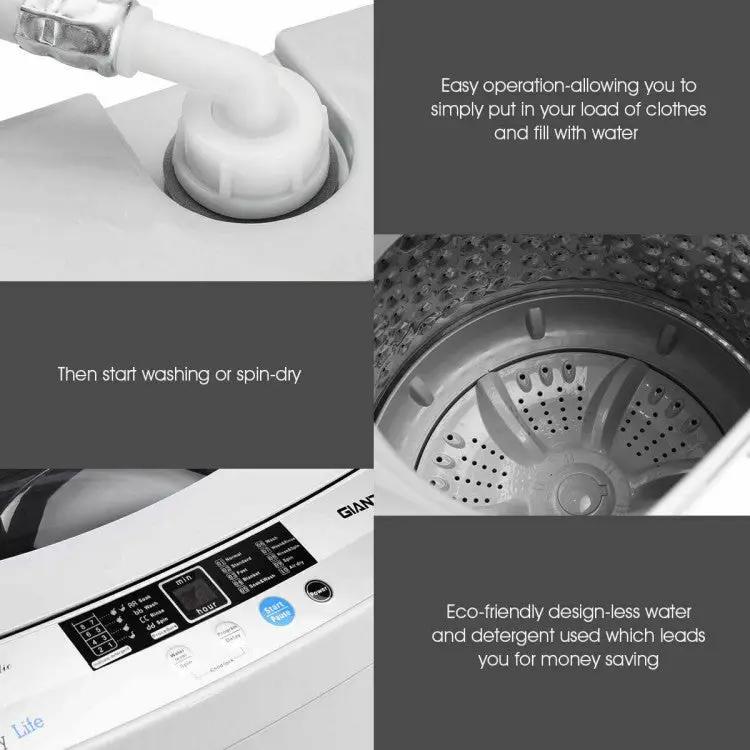 12 lbs Full-Auto Washer with 10 Settings by DirectDeals