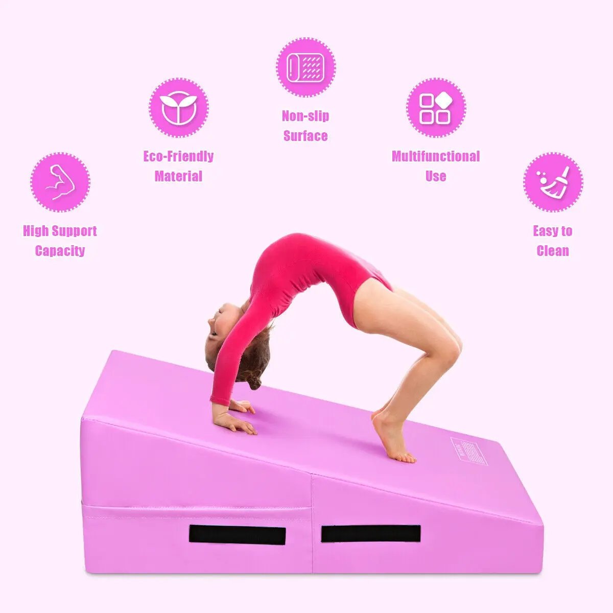 Incline Gymnastics Mat Wedge Ramp Gym Tumbling Exercise Mat by DirectDeals