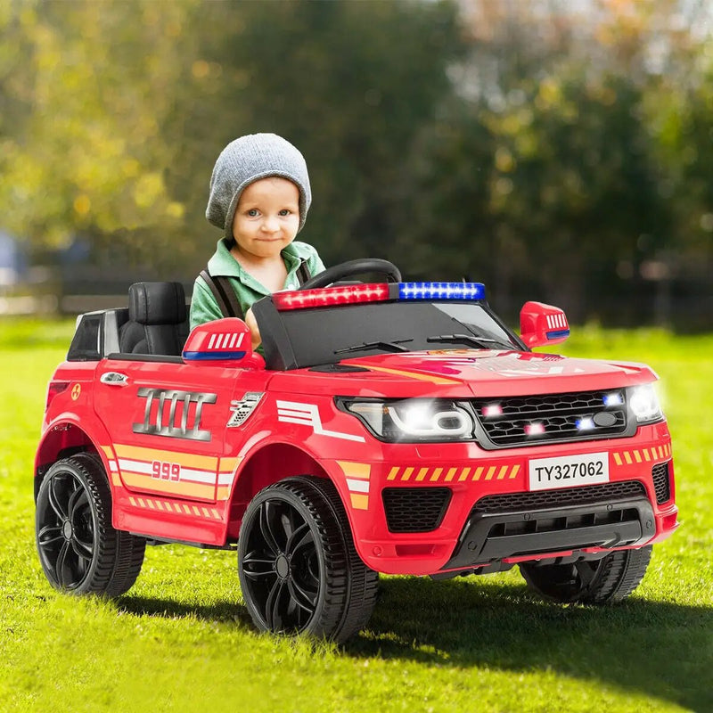 12V Kids Electric Ride On Car with Remote Control-Red by DirectDeals