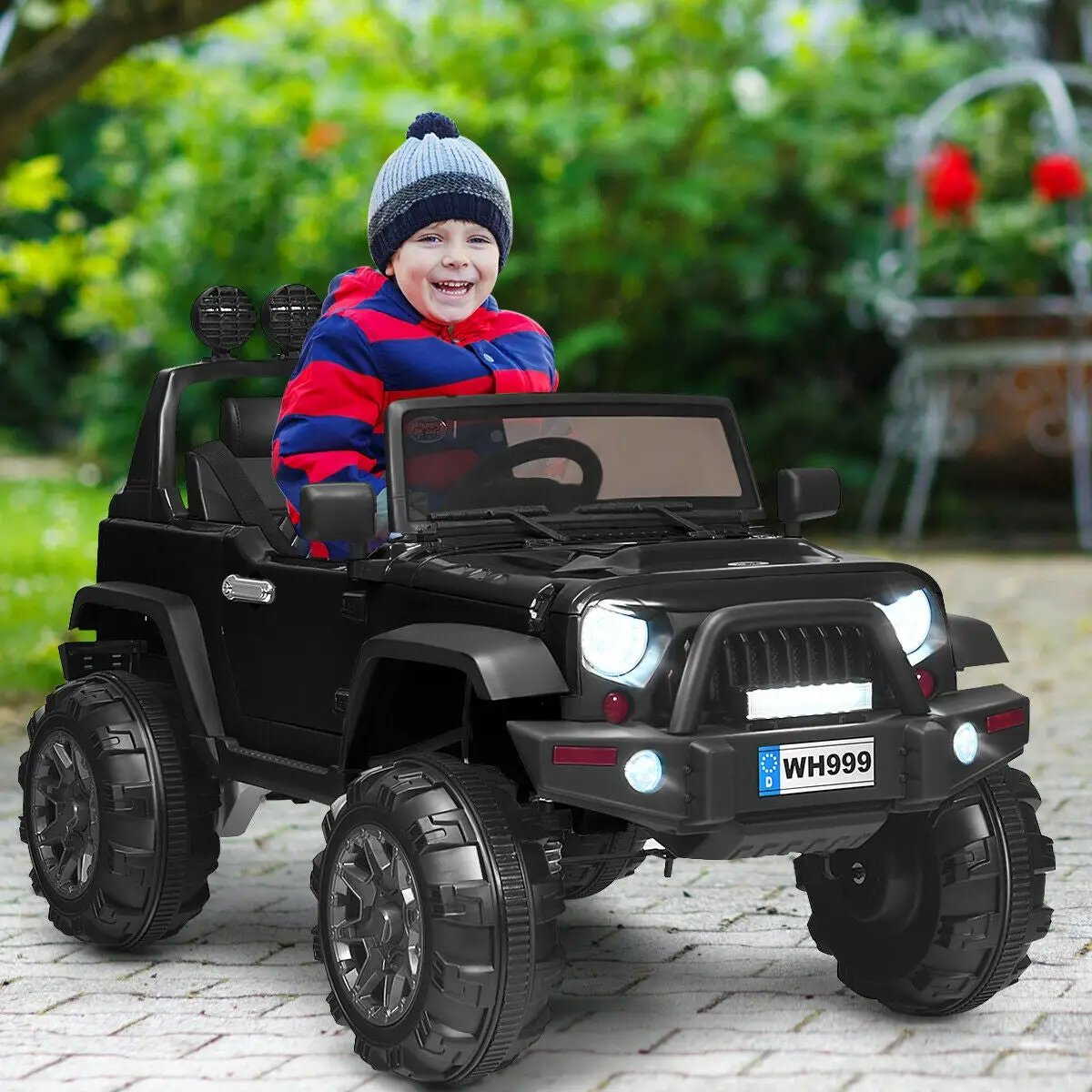 12V Kids Ride On Truck with Remote Control and Double Magnetic Door by DirectDeals