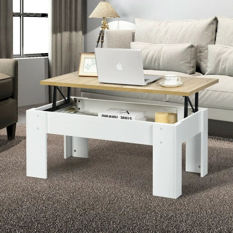 Lift Top Coffee Pop-UP Cocktail Table by DirectDeals