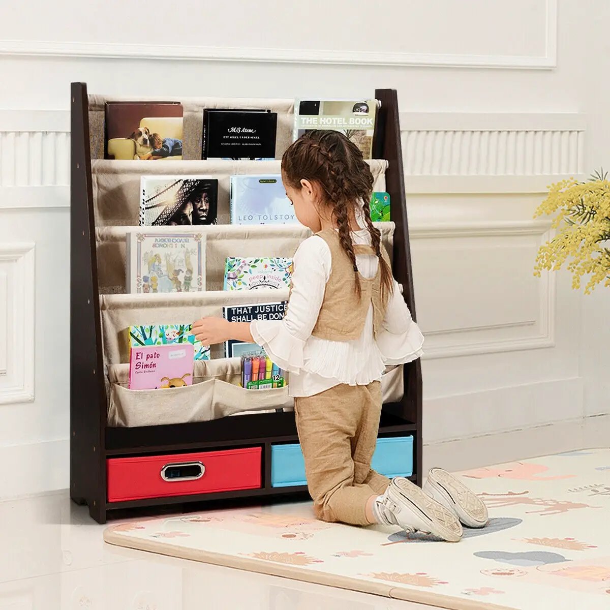 Kids Book and Toys Organizer Shelves by DirectDeals