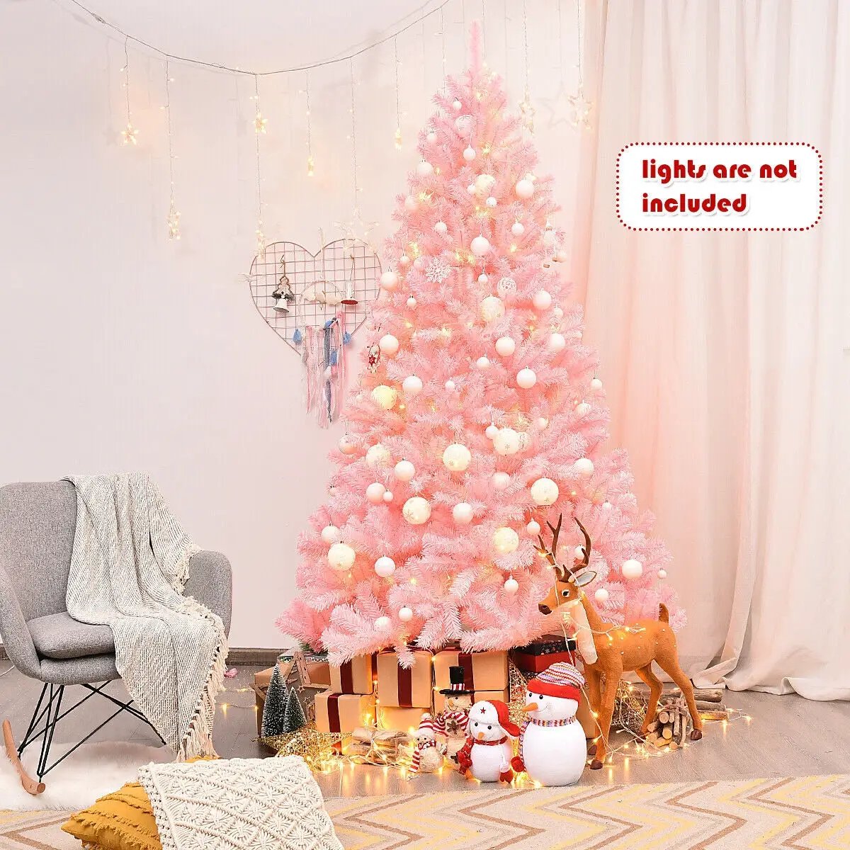 7.5 Feet Hinged Artificial Christmas Tree Full Fir Tree by DirectDeals