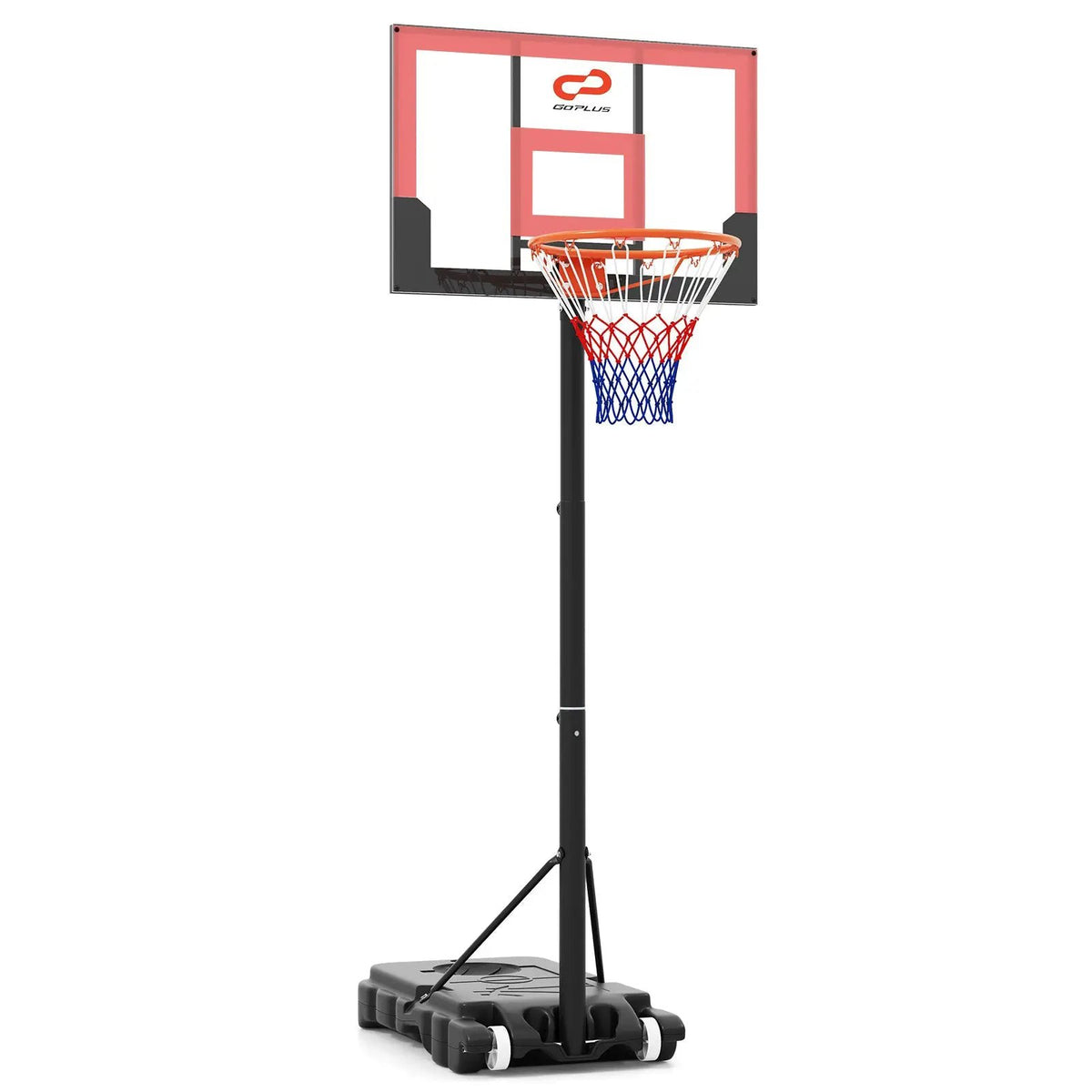 3.3-7 Feet Portable Adjustable Outdoor Kids Basketball Hoop Goal System by DirectDeals