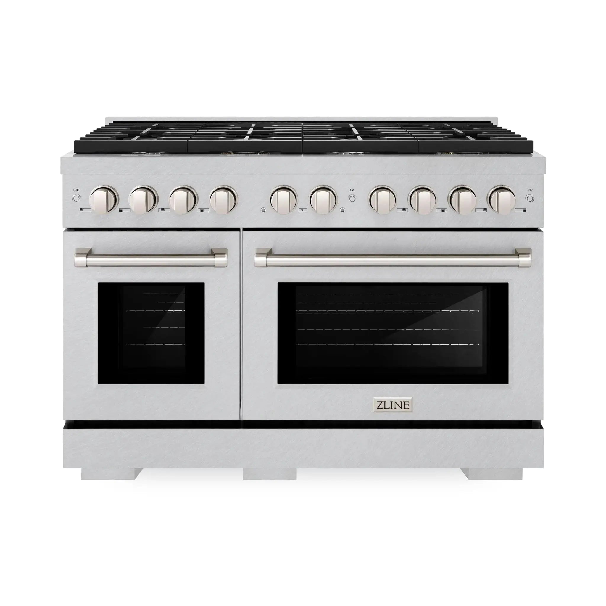 ZLINE 48"Paramount Dual Fuel Range DuraSnow® Stainless Steel SDRS-48 by Farmhouse Kitchen and Bath