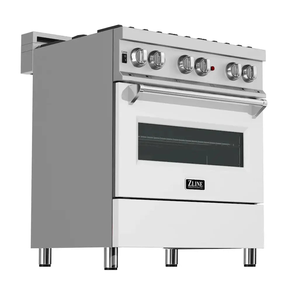 ZLINE 30" Bundle Range RAS-WM-30 & Range Hood 8654WM-30, 2KP-RASWMRH30 by Farmhouse Kitchen and Bath