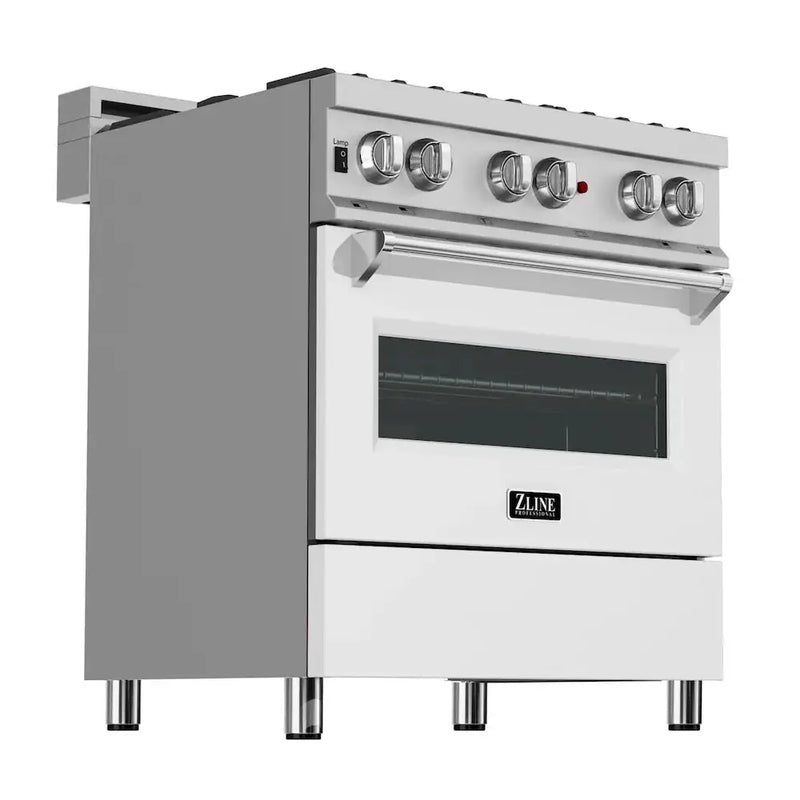 ZLINE 30" Bundle Range RAS-WM-30 & Range Hood 8654WM-30, 2KP-RASWMRH30 by Farmhouse Kitchen and Bath
